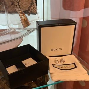 Gucci GG 925 Sterling earrings New in Box